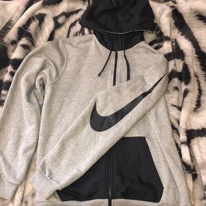 Black and Grey Nike Jacket